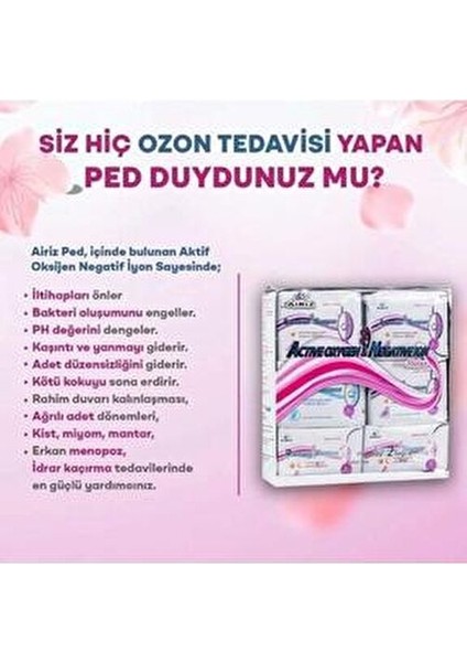 Hijyenik Kadın Ped Seti 6'lı Aktif Oksijen ve Negatif İyon Özellikli Konforlu Pedler fırsatları