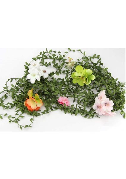 2 Rulo Yapay Yeşil Yapraklı Çiçekli Asma Bandı (40M) (Yurt Dışından) modelleri