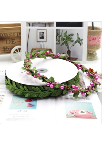 2 Rulo Yapay Yeşil Yapraklı Çiçekli Asma Bandı (40M) (Yurt Dışından) indirimleri