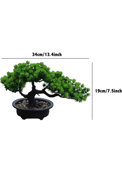 Esinti Yapay Bonsai Ağacı Sahte Bitki Saksı Dekorasyonu Yapay Houseplant (Yurt Dışından)
