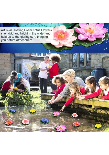 Esinti Parçası Yapay Nilüferler, Nilüferler, Yüzen Nilüfer Bitkileri, Gölet, Pembe, (Yurt Dışından) fırsatları