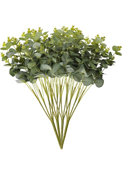 4 Pcs Yapay Okaliptüs Yaprakları Buketleri Sahte Okaliptüs Yaprağı (Yurt Dışından)
