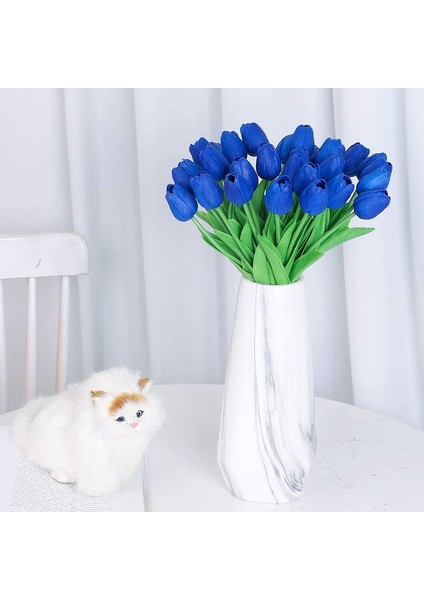10 Yapay Çiçek Lale (Mavi) (Yurt Dışından) modelleri