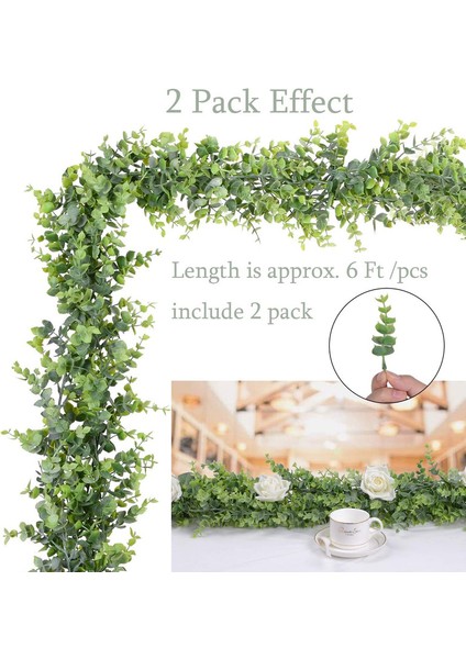 2 Parça Yapay Okaliptüs Yaprağı Garland (Yurt Dışından) fiyatları
