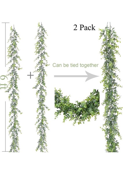 2 Parça Yapay Okaliptüs Yaprağı Garland (Yurt Dışından) fırsatları
