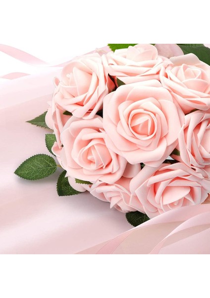 50 Adet Yapay Gül Yaprakları Allık Pembe Güller Real Touch Sha (Yurt Dışından) modelleri
