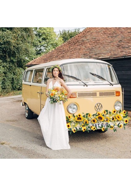 3'lü Paket Yapay Ipek Ayçiçeği Çelenkleri Yapay Ayçiçeği Sarmaşıkları (Yurt Dışından) indirimleri