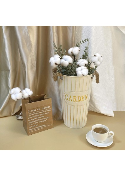 20 Adet Pamuk Sapı, Yapay Pamuk Çiçekleri, Kurutulmuş Pamuk Çubukları (Yurt Dışından) fırsatları