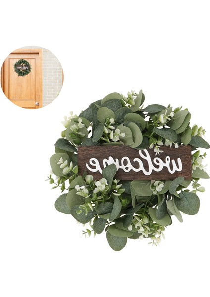 Esinti Yapay Okaliptüs Çelenk Yaprakları Şube Çelenk Hoş Geldiniz Tabelası Kapı Çelengi Wil (Yurt Dışından) fiyatları