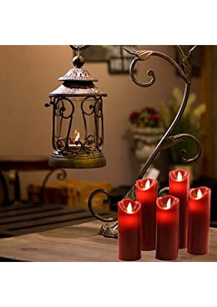 LED Mumlar, Alevsiz Mumlar, 5.r'lik Sette 250 Saat Dekoratif Mum Sütunları (Yurt Dışından) indirimleri
