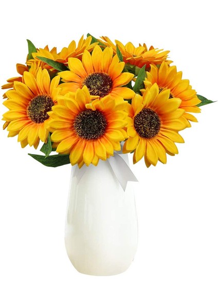 10 Ayçiçeği Yapay Çiçek (Yurt Dışından)