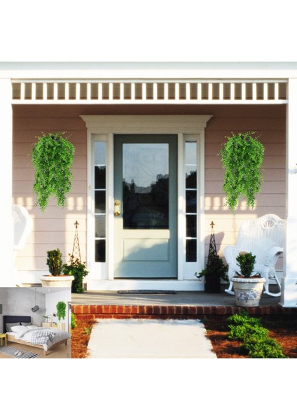 Esinti Yapay Yeşil Bitkiler Boston Fern Farsça Rattan Yapay Asılı Bitki (Yurt Dışından) modelleri