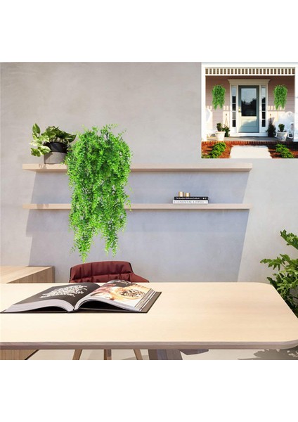 Esinti Yapay Yeşil Bitkiler Boston Fern Farsça Rattan Yapay Asılı Bitki (Yurt Dışından) fırsatları