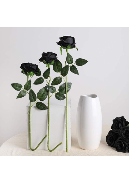 10 Adet Yapay Gül Buketi (Siyah - Çiçek Açan Güller) (Yurt Dışından) indirimleri