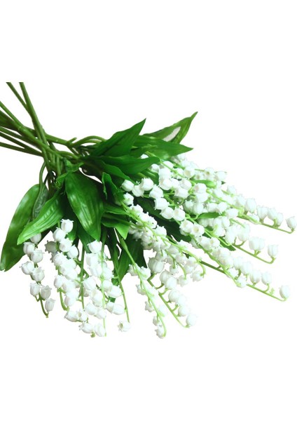 12 Paket Yapay Vadideki Zambak Çiçekleri Yapay Çiçekler Rüzgar Çanı Orkide Uzun (Yurt Dışından)