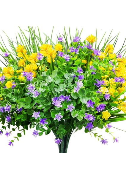 Esinti Yapay Çiçekler Dış Mekan Karışık Renkli Uv Dayanımlı Dış Mekan Yapay Çiçekler (Yurt Dışından)