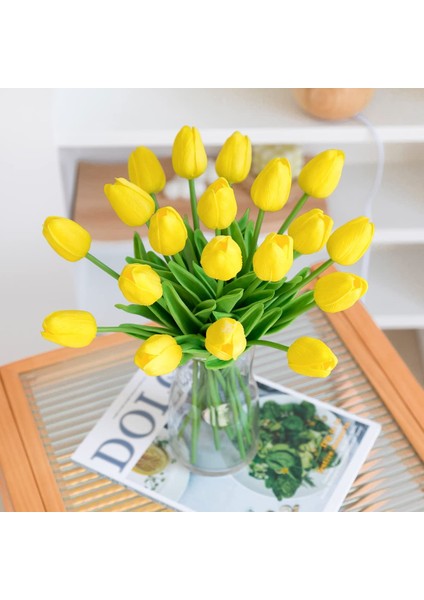 Justoyou 10'lu Paket Pu Gerçek Dokunmatik Lateks Yapay Laleler Sahte Laleler Çiçekler B (Yurt Dışından) fırsatları