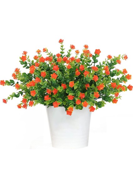 Uv Işınlarına Dayanıklı 5'li Yapay Buket Seti (Gün Batımı Kırmızısı) (Yurt Dışından) fiyatları