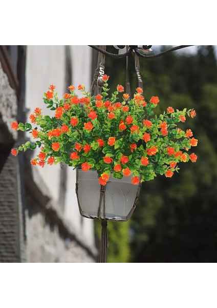 Uv Işınlarına Dayanıklı 5'li Yapay Buket Seti (Gün Batımı Kırmızısı) (Yurt Dışından) fırsatları