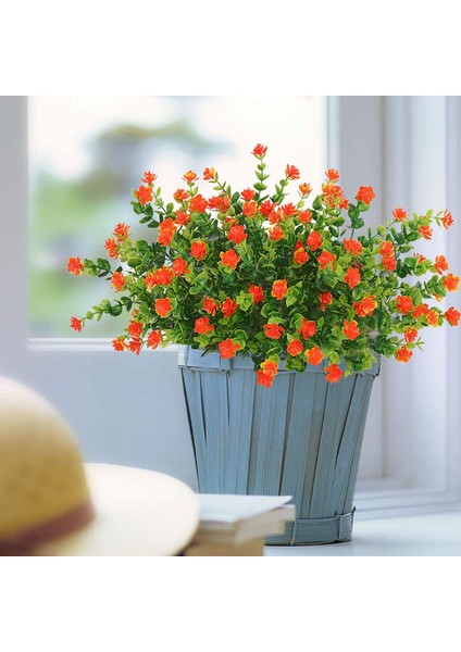 Uv Işınlarına Dayanıklı 5'li Yapay Buket Seti (Gün Batımı Kırmızısı) (Yurt Dışından) indirimleri