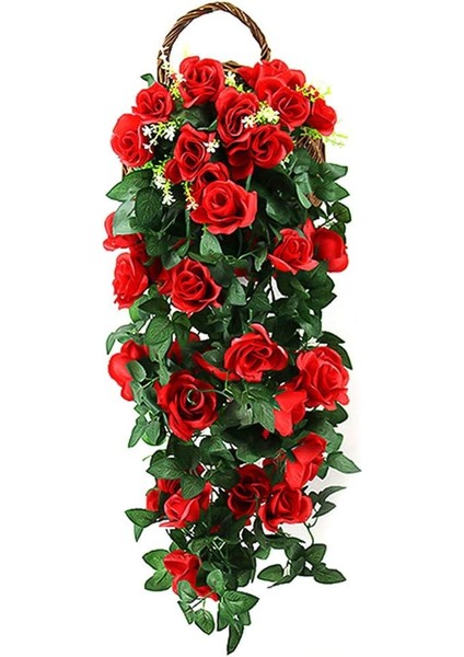 Esinti Yapay Gül Çelenk Dekorasyon Asılı Yapay Bitkiler Gül Asma Yapay Asılı (Yurt Dışından)