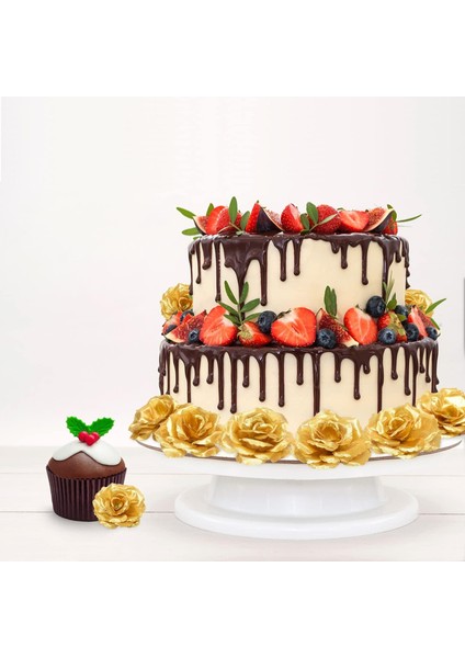 30 Adet Altın Ipek Yapay Gül Çiçek Başları Düğün Çiçekleri Için Wan (Yurt Dışından) indirimleri