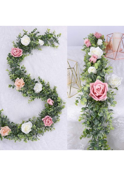 Yapay Okaliptüs Çelenk 2'li Paket Yapay Sarmaşıklar Asılı Okaliptüsb (Yurt Dışından) fırsatları