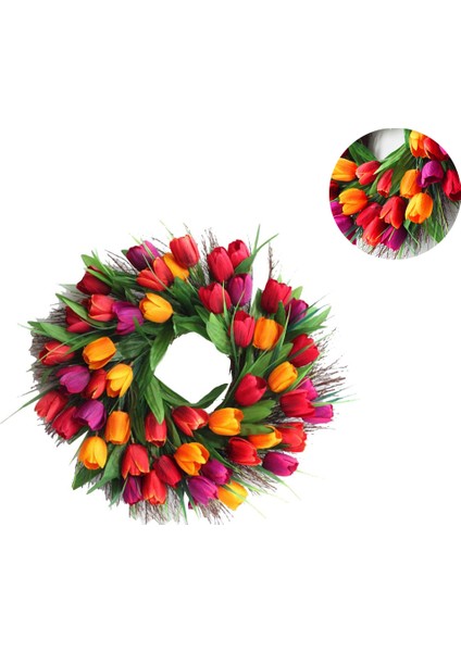 Yapay Kapı Çelengi Dekorasyonu, Kapı Çelengi Tüm Yıl Boyunca Modern Duvar Çelengi Dekoratif Çelenk Yapay (Yurt Dışından) modelleri