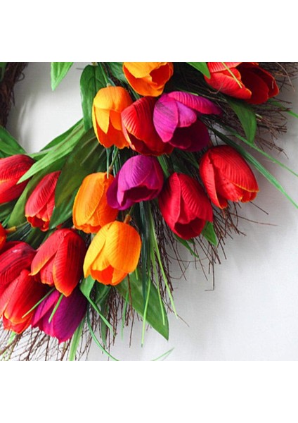 Yapay Kapı Çelengi Dekorasyonu, Kapı Çelengi Tüm Yıl Boyunca Modern Duvar Çelengi Dekoratif Çelenk Yapay (Yurt Dışından) fırsatları