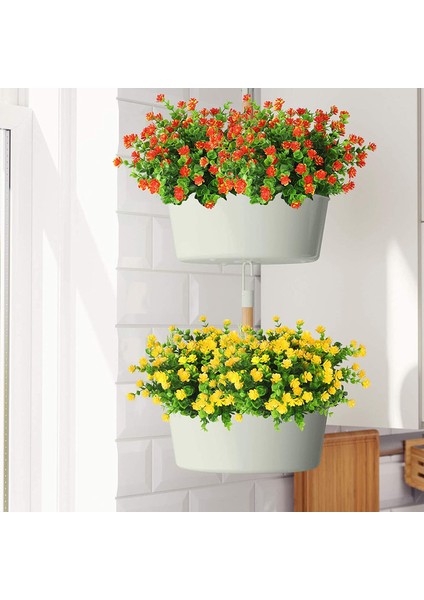 10 Adet Dış Mekan Yapay Çiçek (5 Renk) (Yurt Dışından) modelleri