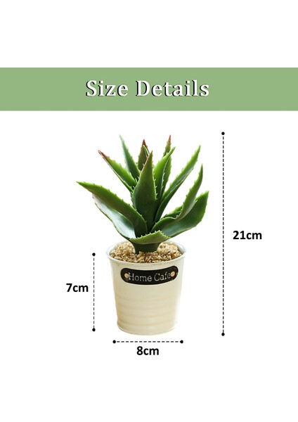 Esinti Parça Simülasyon Succulents Bonsai Kalay Saksılar Yaratıcı Küçük Süsler K (Yurt Dışından) fiyatları