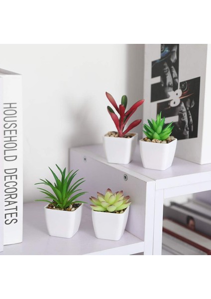 Mini Sahte Succulents Yapay Plastik Saksı Etli Çeşitleri Bitkiler (Yurt Dışından) fırsatları