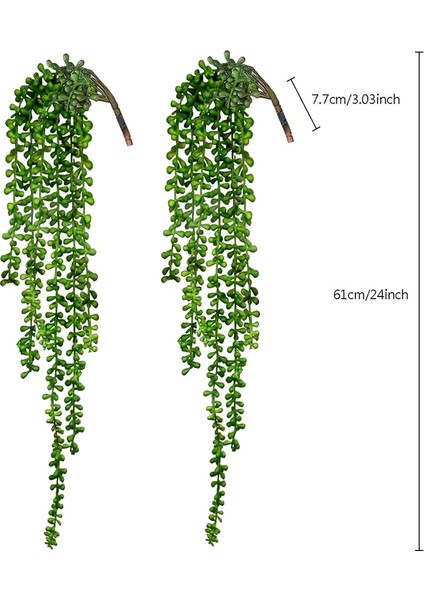 4 Paket Yapay Etli Asılı Bitkiler Duvar Için Sahte Inci Kolye (Yurt Dışından) fiyatları
