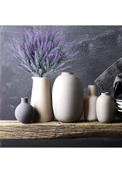 12 Demet Yapay Lavanta Yapay Plastik Mor Çiçekler (Yurt Dışından) indirimleri