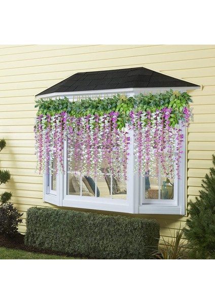 12 Adet / Toplu Yapay Morsalkım Ipek Çiçekler 110CM (Mor) (Yurt Dışından) fırsatları