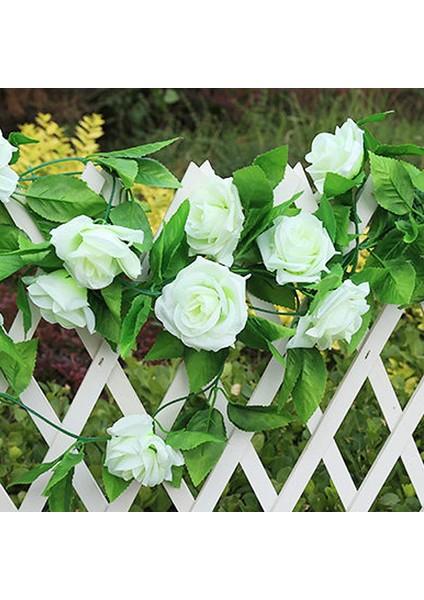 5 Paket Yapay Simülasyon Gül Çelenk Süsleme-Beyaz (Yurt Dışından) fırsatları