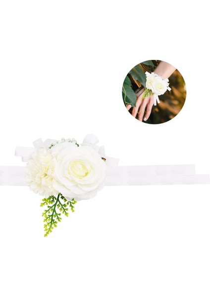 Esinti Wents Güller Çiçekler Bilek Korsaj Gümüş Bling Band Yapay Elmas Streç Bileklik H (Yurt Dışından) modelleri