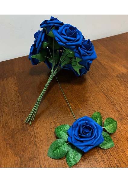 25 Adet Yapay Gül Saplı Köpük Gül (Mavi) (Yurt Dışından) fırsatları