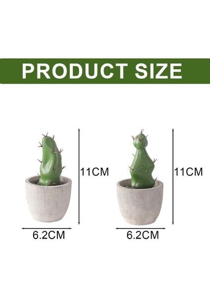 Piece Kaktüs Simülasyon Tesisi Bonsai Masaüstü Çimento Saksı Kaktüs Küçük Decora (Yurt Dışından) fiyatları