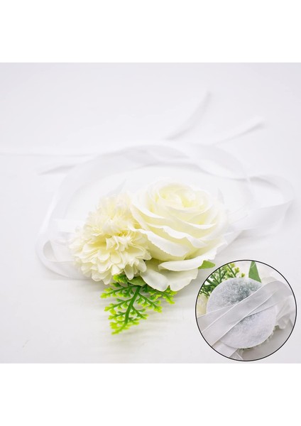 Esinti Wents Güller Çiçekler Bilek Korsaj Gümüş Bling Band Yapay Elmas Streç Bileklik H (Yurt Dışından) fırsatları