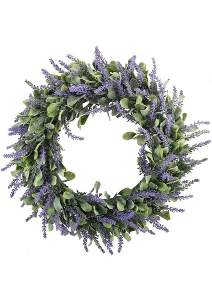 Esinti Yapay Lavanta Çelenk Dekoratif Kapı Çelengi Lavanta Çelenk Dekoratif Çelenk Duvar Çelengi Kapı Için (Yurt Dışından)