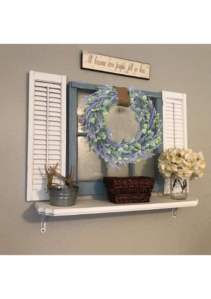 Esinti Yapay Lavanta Çelenk Dekoratif Kapı Çelengi Lavanta Çelenk Dekoratif Çelenk Duvar Çelengi Kapı Için (Yurt Dışından) indirimleri