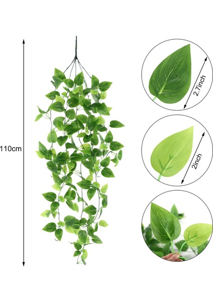 4 Paket Yapay Asma Bitkiler Duvar Ev Için Yapay Sarmaşık Sarmaşıklar (Yurt Dışından) fiyatları