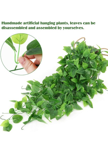 4 Paket Yapay Asma Bitkiler Duvar Ev Için Yapay Sarmaşık Sarmaşıklar (Yurt Dışından) fırsatları