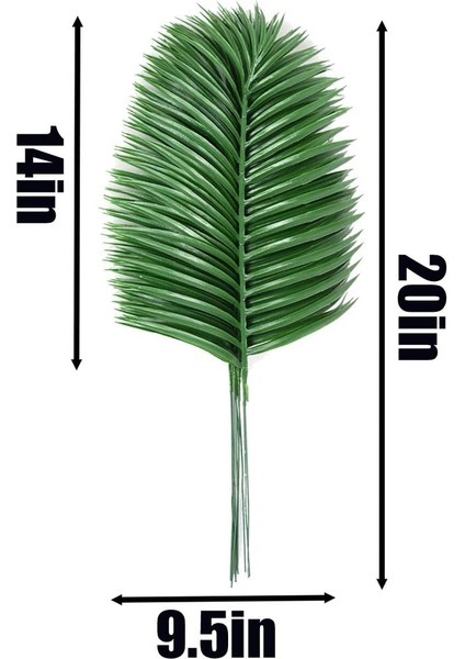 Esinti 12 Adet Yapay Palmiye Yaprakları Yapay Palmiye Yaprakları Tropikal Büyük Palmiye Yaprakları (Yurt Dışından) modelleri
