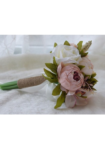 Esinti Nedime Düğün Buketi Yapay Ipek Güller ve Şakayıklar Vintage (Yurt Dışından) fiyatları