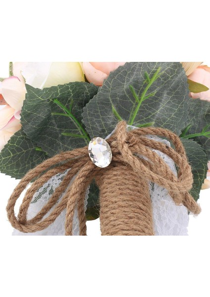 Esinti Nedime Düğün Buketi Yapay Ipek Güller ve Şakayıklar Vintage (Yurt Dışından) fırsatları