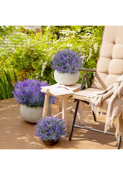 9 Dal Yapay Lavanta Mor Çiçek Yapay Bitkiler (Yurt Dışından) indirimleri