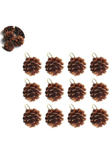 Besportble 12 Adet Çam Kozalakları Noel Ağacı Süslemeleri Çam Kozalakları Asılı 4 Ila 5c (Yurt Dışından) fiyatları