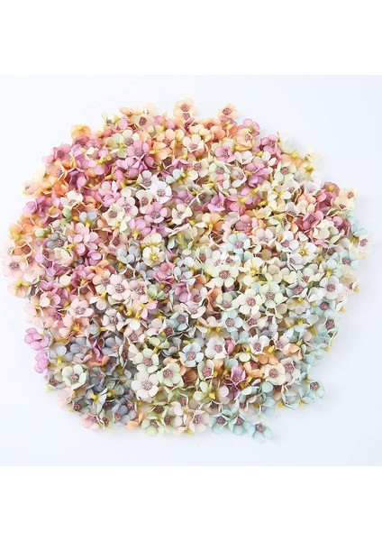 100 Adet Çiçek Başlığı, Mini Yapay Çok Renkli Papatya Başlığı (Yurt Dışından)